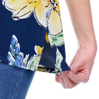 Thumbnail 2: Alfred Dunner Alfred Dunner Womens Short Sleeve Print Top 