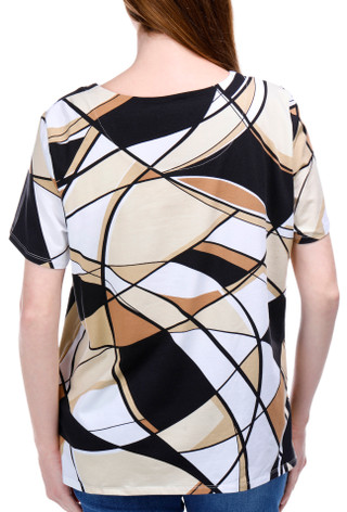 Thumbnail 3: Alfred Dunner Alfred Dunner Womens Short Sleeve Print Top 