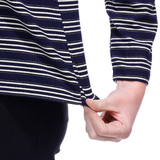 Thumbnail 2: Democracy Democracy Womens Striped Long Sleeve Rib Knit Top 