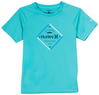Thumbnail 1: Hurley Hurley Big Boys Graphic Short Sleeve Rash Guard 
