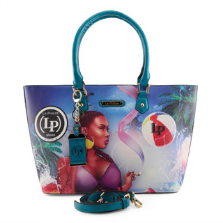 Thumbnail 1: LA PHILIPE La Philipe Miami Beach Large Tote Handbag 
