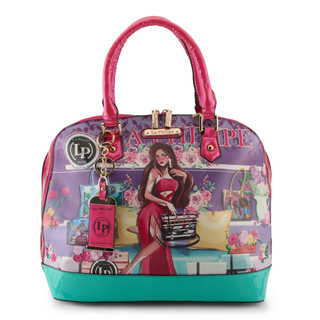 Thumbnail 1: LA PHILIPE La Philipe Vitiligo Beauty Large Bowler Handbag 