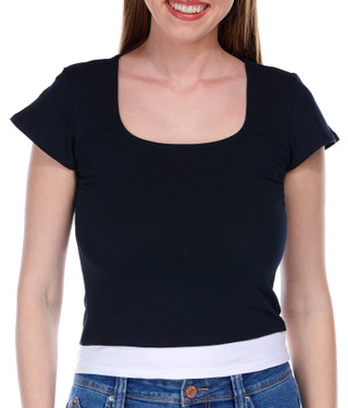 Thumbnail 1: Jolie & Joy Jolie & Joy Juniors Cap Sleeve Double Layer Tee 