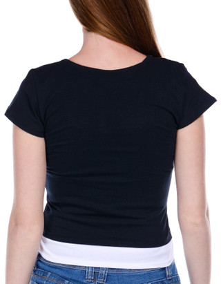 Thumbnail 3: Jolie & Joy Jolie & Joy Juniors Cap Sleeve Double Layer Tee 