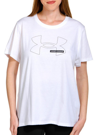 Thumbnail 1: Under Armour Under Armour Womens Short Sleeve Outline Logo Tee 