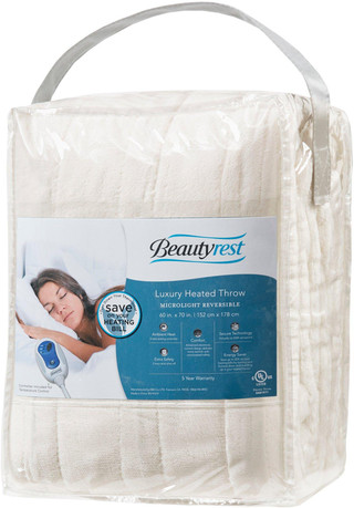 Thumbnail 3: Beautyrest Beautyrest Oversized Plush Heated Throw 