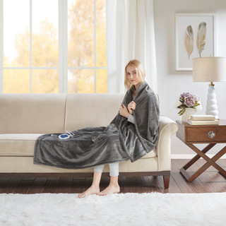Thumbnail 5: Beautyrest Beautyrest Oversized Plush Heated Throw 