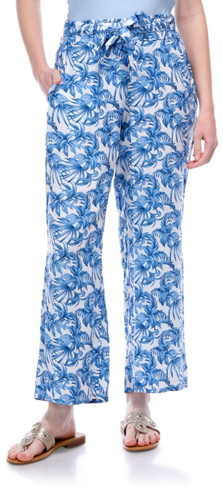 Thumbnail 1: BUNULU Bunulu Womens Print Wide Leg Pull On Pants 