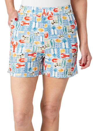 Thumbnail 1: BUNULU Bunulu Womens Lobster Patch Shorts 