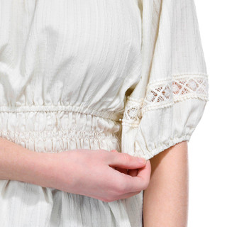 Thumbnail 4: BUNULU BUNULU Womens Short Sleeve Off the Shoulder Peplum Top 