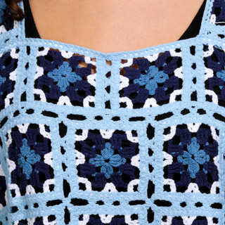 Thumbnail 3: Jolie & Joy Jolie & Joy Juniors Square Neck Crochet Crop Top 