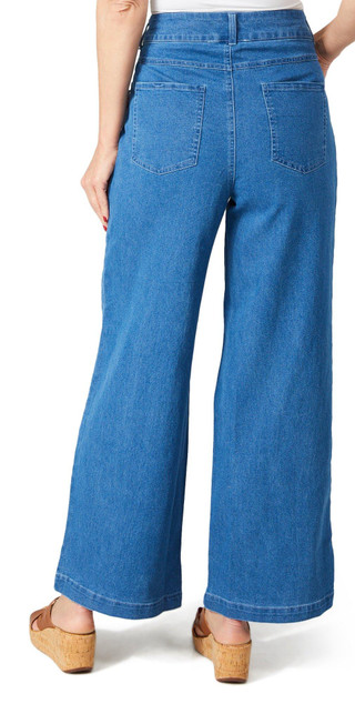 Thumbnail 2: BUNULU Bunulu Womens Wide Leg Denim Pants 