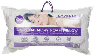 Thumbnail 1: SPA320 Spa320 Lavender Adjustable Memory Foam King Pillow 