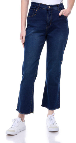 Thumbnail 1: No Comment No Comment Juniors Low Rise Kick Flare Jeans 