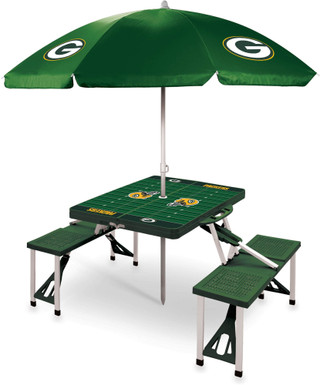 Thumbnail 1: Green Bay Packers Green Bay Packers NFL Picnic Table and Umbrella 