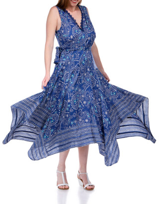 Thumbnail 4: Lola P Lola P Womens Sleeveless A Line Midi Dress 