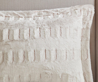 Thumbnail 10: Madison Park Madison Park Gia Back Print Long Fur Comforter Mini Set 