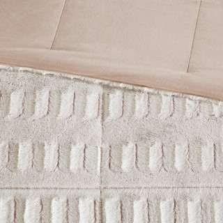Thumbnail 19: Madison Park Madison Park Gia Back Print Long Fur Comforter Mini Set 