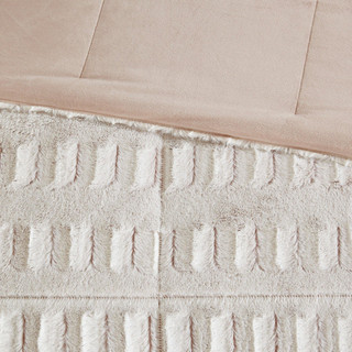 Thumbnail 21: Madison Park Madison Park Gia Back Print Long Fur Comforter Mini Set 