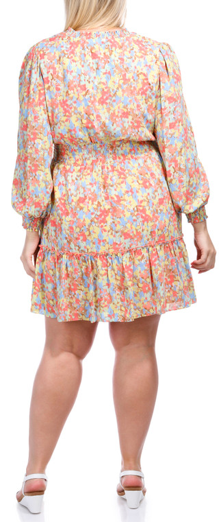 Thumbnail 3: Nanette Lepore Nanette Lepore Womens Long Sleeve Chiffon Tiered Mini Dress 