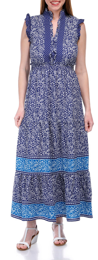 Thumbnail 1: London Times London Times Womens Short Sleeve Maxi Dress 
