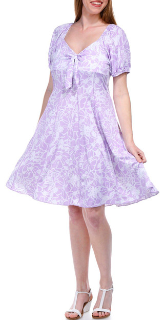 Thumbnail 3: Sami & Jo Sami & Jo Womens Short Sleeve Floral Panel Dress 