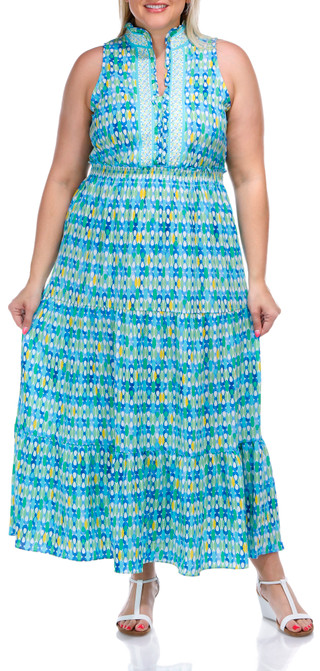 Thumbnail 1: London Times London Times Womens Sleeveless Maxi Dress 
