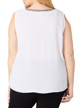Thumbnail 2: ZAC AND RACHEL Zac and Rachel Plus Sleeveless Crepe Top 
