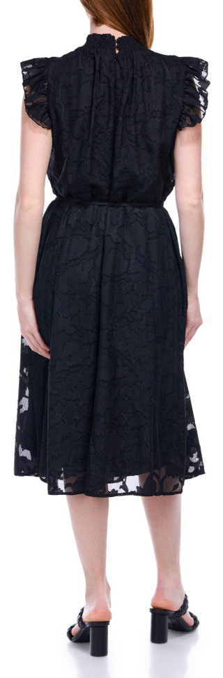 Thumbnail 3: Nina Leonard Nina Leonard Womens Short Sleeve Textured Midi Dress 