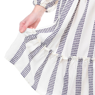 Thumbnail 7: Absolutely Famous Absolutely Famous Womens Long Sleeve Dotted Stripe Dress 