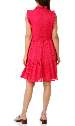 Thumbnail 8: London Times  Women's Sleeveless Eyelet Dress 