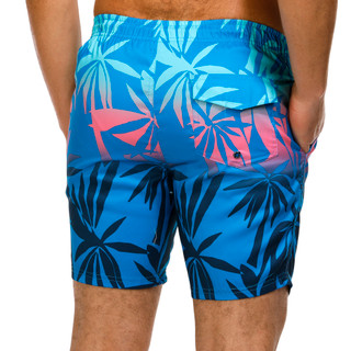 Thumbnail 2: Distortion Distortion Mens Palms Printed Swim Shorts 