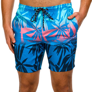 Thumbnail 1: Distortion Distortion Mens Palms Printed Swim Shorts 