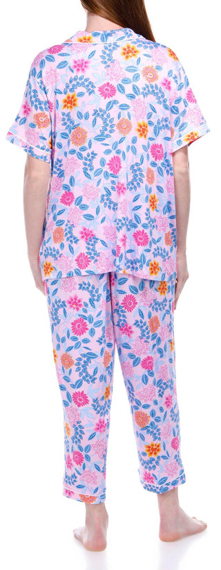 Thumbnail 3: Ellen Tracy Ellen Tracy Womens 2 Pc Short Sleeve Floral Sleepwear Set 