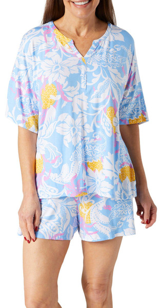 Thumbnail 1: Ellen Tracy Ellen Tracy Womens 2 pc Sleepwear Shorts Set 