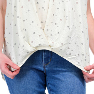Thumbnail 2: Juniper + Lime Juniper + Lime Womens Sleeveless Airflow Foil Top 