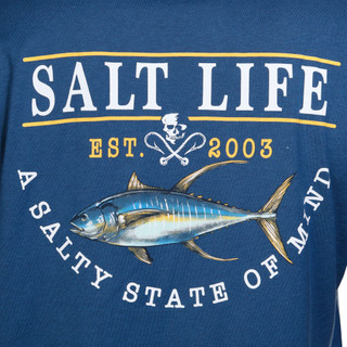 Thumbnail 3: Salt Life Salt Life Mens Short Sleeve Yellowfin Catch Graphic Tee 