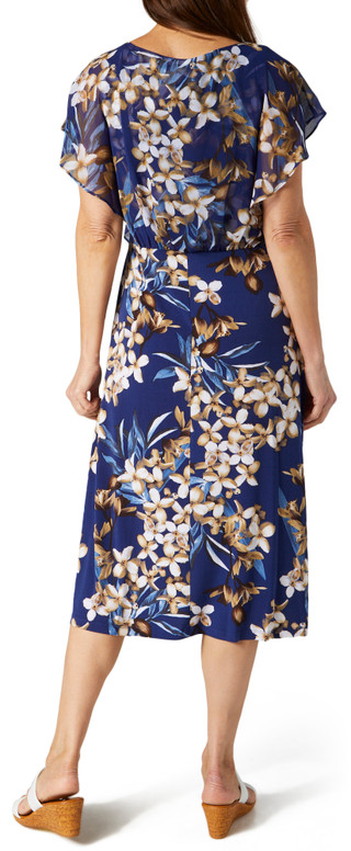 Thumbnail 2: Connected Apparel Connected Apparel Womens Floral Midi Dress 
