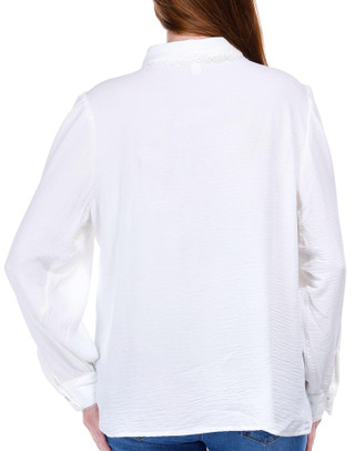 Thumbnail 3: Juniper + Lime Juniper + Lime Womens Solid Buttoned Long Sleeve Top 