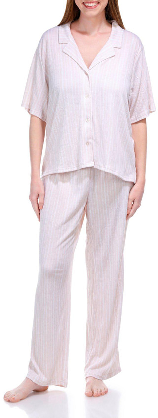 Thumbnail 1: Nicole Miller Jaclyn Intimated Womens 2 Pc Pajama Pants Set 