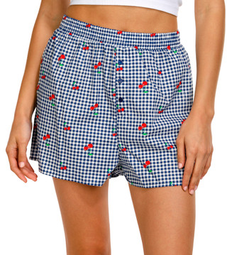 Thumbnail 1: No Comment No Comment Juniors Pull-On Cherry Boxer Shorts 