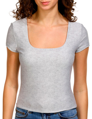 Thumbnail 1: Derek Heart Derek Heart Juniors Short Sleeve Double Layer Top 