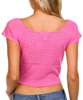 Thumbnail 2: BOZZOLO BOZZOLO Juniors Crochet Off The Shoulder Top 