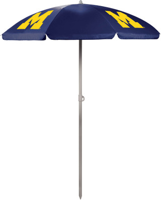 Thumbnail 1: Michigan Wolverines NCAA Michigan Wolverines Beach Umbrella by Oniva 