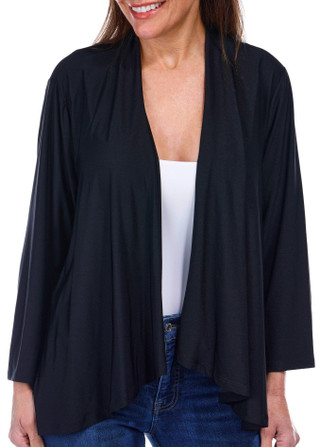 Thumbnail 3: ZAC AND RACHEL Zac and Rachel Womens Dainty 3/4 Sleeve Open Cardigan 