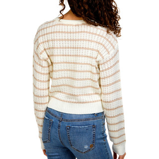 Thumbnail 2: No Comment No Comment Juniors Knit Long Sleeve Pointelle Cardigan 