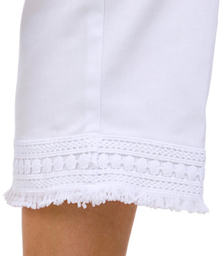 Thumbnail 3: Zac & Rachel Zac & Rachel Womens Crochet Hem Pull On Capris 