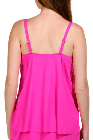 Thumbnail 2: Leilani Leilani Womens Solid Sleeveless High Low Tankini 