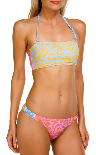 Thumbnail 3: ROXY Roxy Juniors Tapestry Patchwork Bandeau Bikini Top 