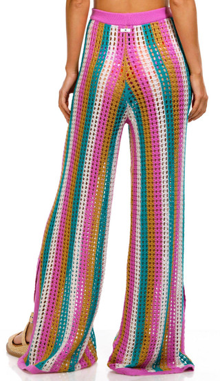 Thumbnail 2: Hurley Hurley Juniors Striped Crochet Beach Pants 